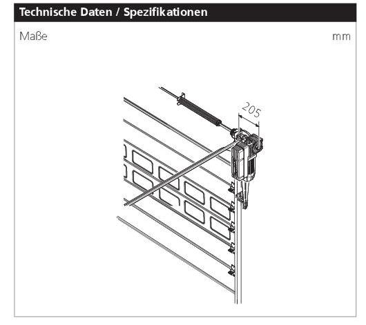 Marantec Steckwelle Vielzahn-Hohlwelle mit Adapter für Federwelle 40 mm ohne Nut