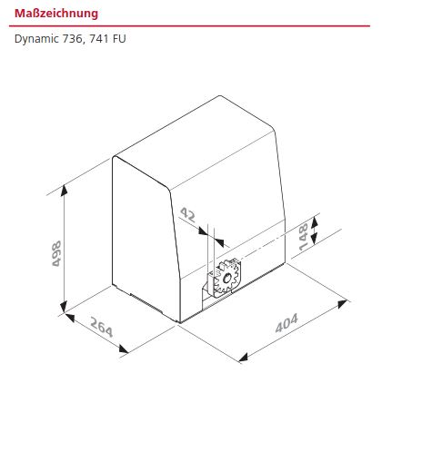 Marantec Dynamic 736 Schiebetorantrieb für schwere Tore