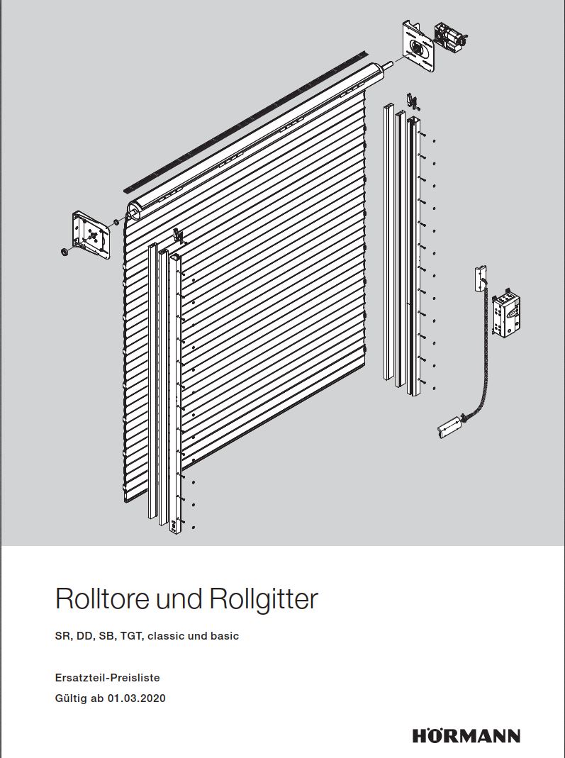 Hörmann Rolltore und Rollgitter SR, DD, SB, TGT, classic und basic