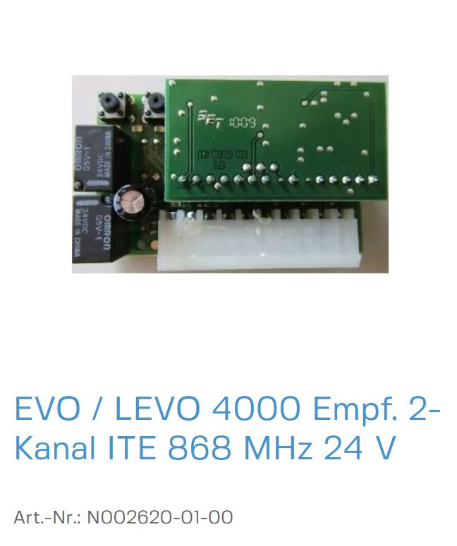 Normstahl LEVO 3000 Empfänger 2-Kanal ITE 868 MHz 12 V
