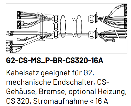 Marantec Kabelsätze G2-UNI-MS-10 A ,  für Industrietorantriebe