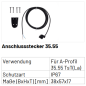 Preview: Marantec Protect-Contact 35.55 Abschlussstecker mit Kabellänge 300 mm, 149794, 186954