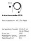 Preview: Marantec A-Anschlussstecker 25.30 Anschlussstecker mit 2,5 m Kabel, 186958