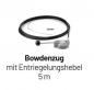 Preview: Marantec / MFZOvitor Federrückstellung STA-FDO Bowdenzug mit Entriegelungshebel 5 m, 146540