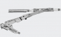 Preview: Schüco Drehkipp-Schere 160 kg DIN links verwendbar für AWS  AvanTec Länge ca. 400 mmm , 275313