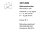 Preview: Schüco Jansen Wetterschenkel Aluminium roh, 407.009 für Janisol HI Türen