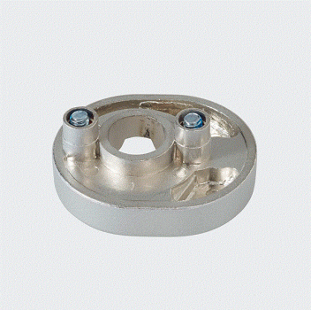 Schüco Befestigungsrosette abschließbar 23 RC-Silber, 247131