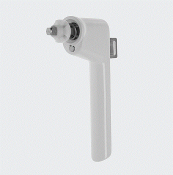 Schüco RC Fenstergriff RAL 9016 (Verkehrsweiß) Fenstergriff abschließbar 23mm Kipp-vor-Dreh, Schüco AvanTec & Schüco AvanTec SimplySmart, 247658