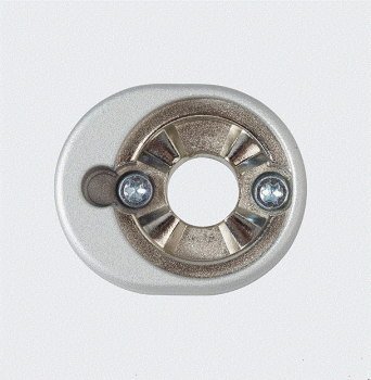 Schüco Befestigungsrosette abschließbar 23 RC-Silber, 247131