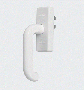 Schüco Fenstergriff (Getriebe-Handhebel) Weiß, 98050183