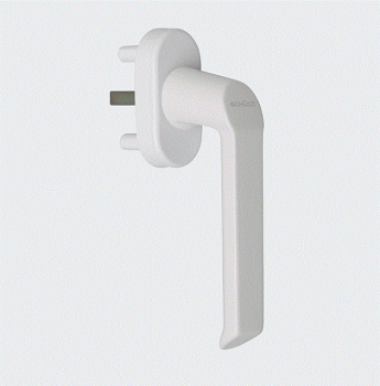 Schüco Fenstergriff Weiß / Schüco VarioTec / Profilsystem Schüco Corona AS 60, 98050230