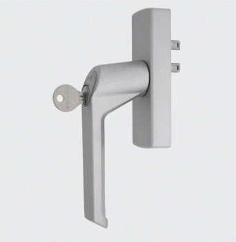 Schüco Fenstergriff 214789 Getriebegriff 100 abschließbar silber