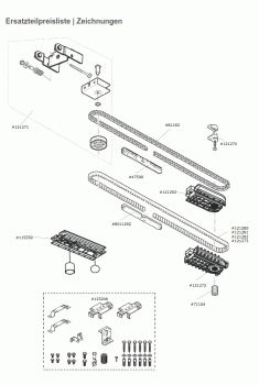 Marantec Schienenverbinder, Microprof. Schiene, Antriebsschienen Typ 1, Gargentorantrieb, 121275
