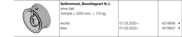 Drahtseil 5,5 Mm Mit Kausche Und Preßklemme Beschlag N,H,V - Hörmann