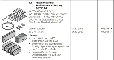 Hörmann Anschlusseinheit Schließkantensicherung 8k2 / VL1/2 bis 6 Meter Torhöhe, 638393