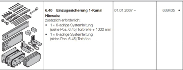 Hörmann Einzugssicherung 1-Kanal, 638435