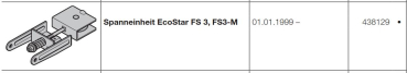 Hörmann Spanneinheit EcoStar Führungsschiene S 3, FS3-M, 438129
