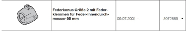 Hörmann Federkonus Größe 2 mit Federklemmen für Feder-Innendurchmesser 95 mm für die Baureihe 20-30-40, 3072885