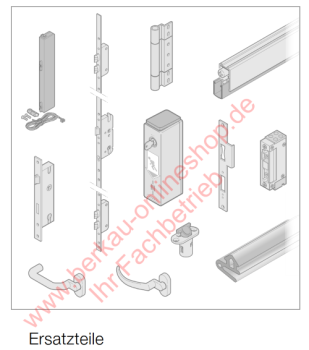Hörmann Ersatzteile und Zubehör für Feuer- und Rauchschutz- Rohrrahmenelemente aus Aluminium, PDF Datei.