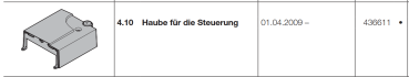 Hörmann Haube für die Steuerung für Außen- und Innen-Rolltor RollMatic, 436611