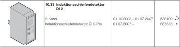 Hörmann Induktionsschleifendetektor  DI2 und DI2-Pro, 637546, 638100