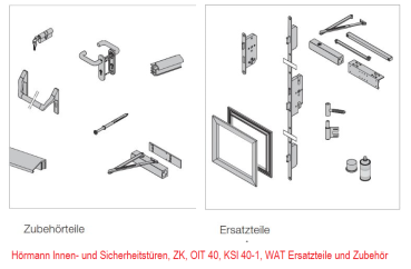 Hörmann Innen- und Sicherheitstüren, ZK, OIT 40, KSI 40-1, WAT, Ersatzteile und Zubehörteile.