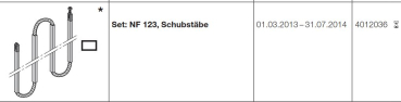 Hörmann Set: NF 123, Schubstäbe für Privat und Industrietore, 4012036