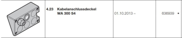 Hörmann Kabelanschlussdeckel WA 300 S4, 636939