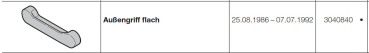 Hörmann Außengriff flach für die Industrietor Baureihe 20, 40, 30, 50, 60, 3040840