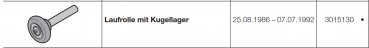 Hörmann Laufrolle Baureihe 20 Industrietor mit Kugellager, 3015130