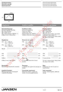 Schüco Jansen Economy 50 Fenster in Sondergeometrien