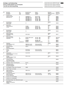 Jansen-Economy 50 Fenster RC1N, Mittenverriegelung 599.551, FFH 490-1475, für Drehkipp- und Drehbeschlag