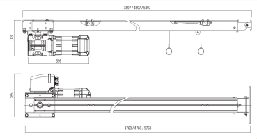Marantec-MFZOvitor ,STAI1-8-45, AWG  Automatic, Deckenschlepper für federausgeglichene Tore