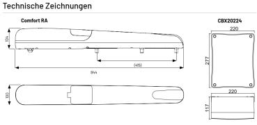 Marantec Drehtorantriebs Set Comfort KRA4224E, 178373