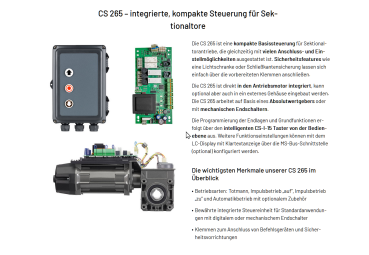 Marantec ET-Platine CS265 - 230V / 400V mit Taster auf Platine, Artikel Nummer 194867