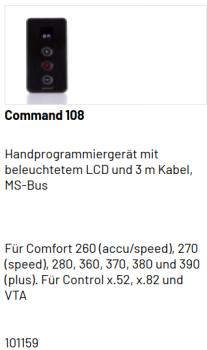 Marantec Command 108 Handprogrammiergerät, 101159