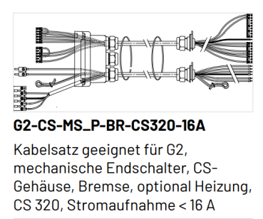 Marantec Kabelsatz, G2-CS-MS_P-BR-CS320-16A, 5 Meter, 144584