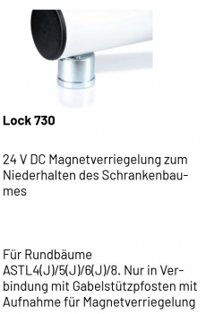 Marantec Lock 730, 24 V DC Magnetverriegelung zum Niederhalten, 183328