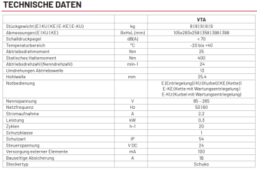 Marantec, MFZ, VTA 14-61-E, Schnellentriegelung mit Entreigelungsseil Sektionaltorantriebe, 172096