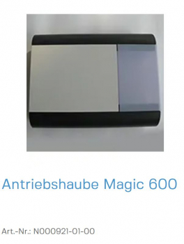 Normstahl Antriebshaube Magic 600 komplett mit Lichtscheibe, N000921-01-00