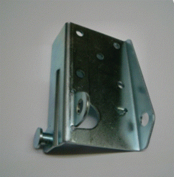 Normstahl Bodenkonsole Links, verzinkt für Deckensektionaltor Secura, 422CML