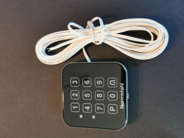 Normstahl Codetaster Glas Design 3 Befehle mit Touchcode, 400913500000