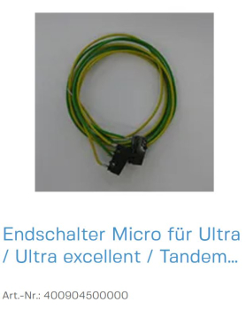 Normstahl Endschalter Micro für Ultra / Ultra excellent / Tandem ZR / Mono / 800, 400904500000