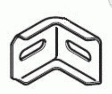 Normstahl Ersatzteil Mauerwinkel SST 97/Duo, für Seitensektionaltor SSD kleiner 07.1997, H330620