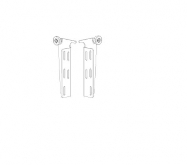 Normstahl Rollenbock oben Set, für Tore mit 32 mm Isolierung Links + Rechts, g30 08/2003 - 01/2007, g60, K082784