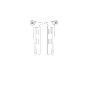 Normstahl Rollenbock oben Set, für Tore mit 32 mm Isolierung Links + Rechts, g30 08/2003 - 01/2007, g60, K082784