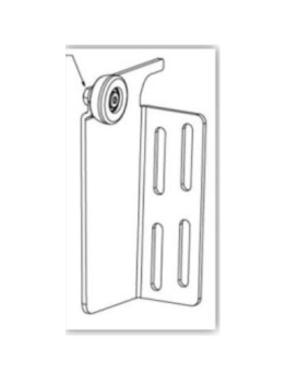 Normstahl Rollenbock verstärkt TOR / Breite >4000 und Toren mit integrierter Schlupftür, für Deckensektionaltor Superior 42/+42, K089286