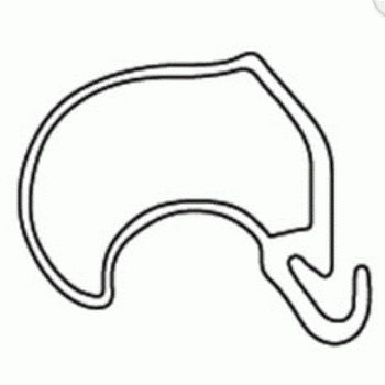 Normstahl Sturzdichtung für das Deckensektionaltor Euro DUO 5010 mm lang , A330839