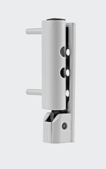 Schüco Ecklager Komplett, Design, DIN rechts, 98050332, Weiß Schüco VarioTec, CT70 / SI82