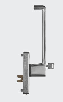 Schüco Fenstergriff (Handhebel), abschließbar, Edelstahl, DIN links, Falt-Schiebe, PASK-Anlagen, 277803